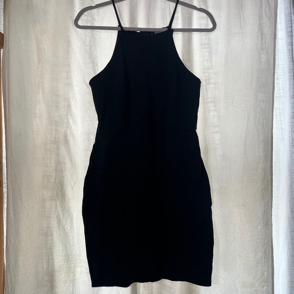 Lulus Black dress, Midi SEE description